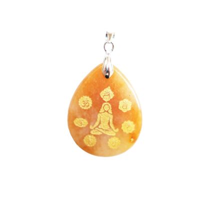 Red Aventurine pendant - Yoga 7 chakras