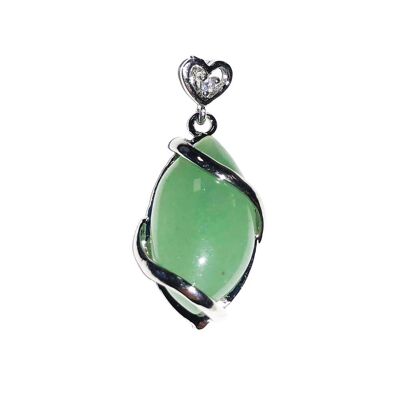 Pendentif Aventurine Verte - Oeil de cheval