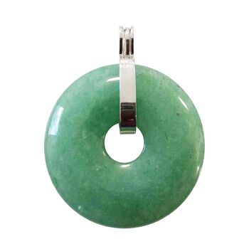 Pendentif Aventurine verte - PI Chinois ou Donut 40mm 3