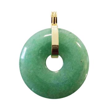 Pendentif Aventurine verte - PI Chinois ou Donut 40mm 4