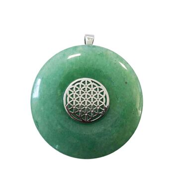 Pendentif Aventurine verte - PI Chinois ou Donut 40mm 5