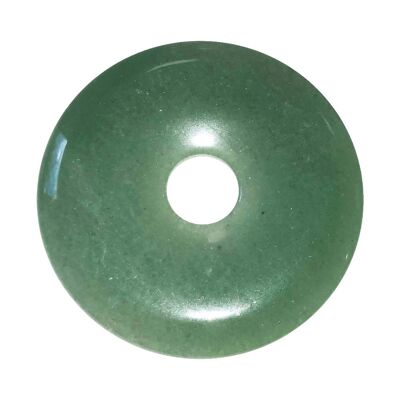 Green Aventurine Pendant - Chinese PI or Donut 50mm