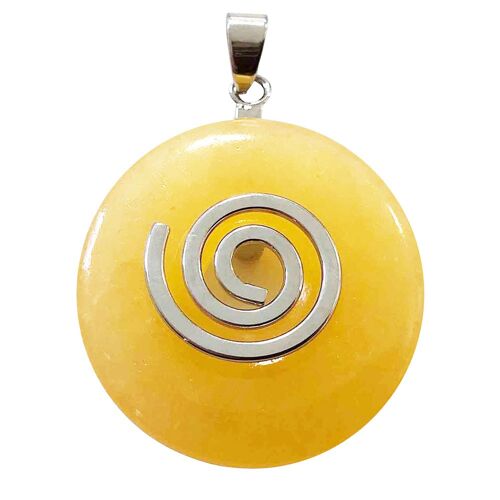 Pendentif Calcite orange - PI Chinois ou Donut 30mm