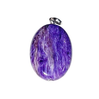 Charoite pendant - Flat stone