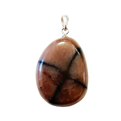 Chiastolite Pendant - Rolled Stone