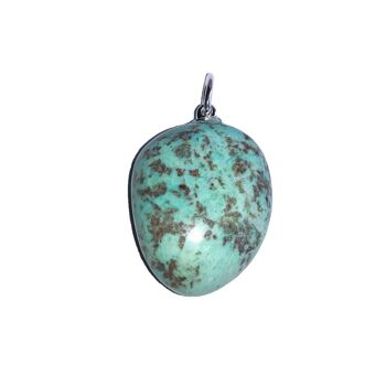 Pendentif Chrysocolle - Pierre roulée 2