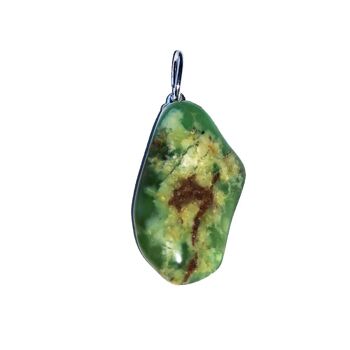 Pendentif Chrysoprase - Pierre roulée 1