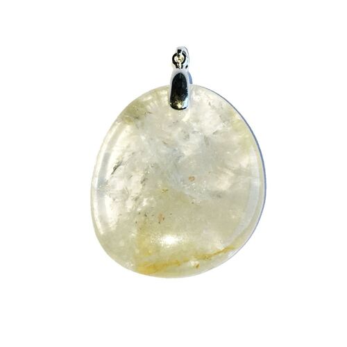 Pendentif Citrine - Pierre plate