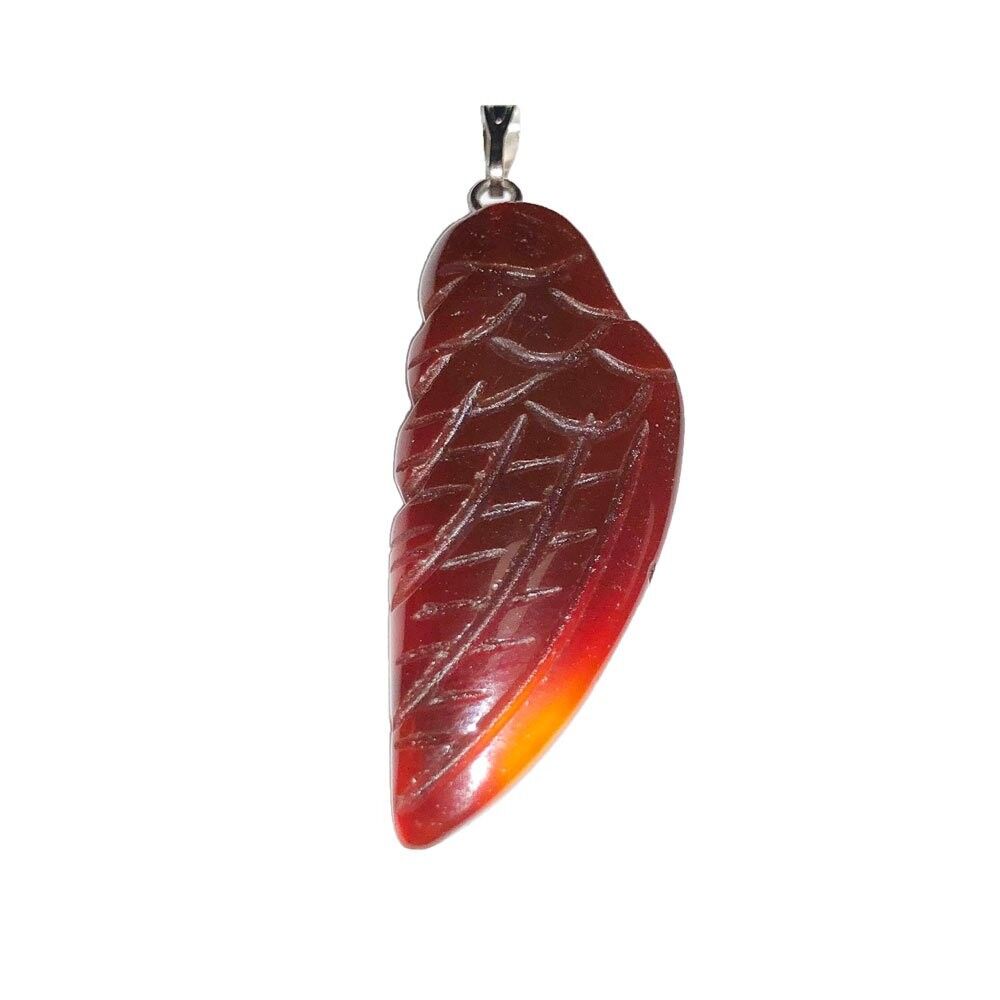Carnelian Pendant - Angel Wing