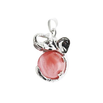 Pendentif Cristal Melon d'eau - Éléphant