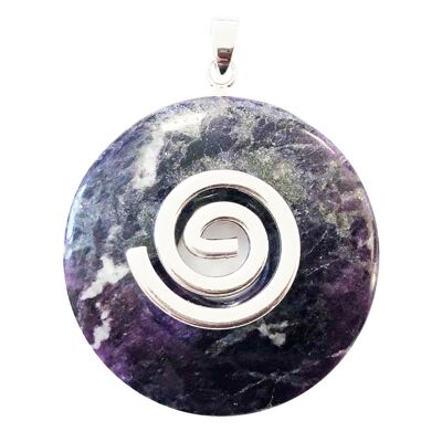 Fluorite Pendant - Chinese PI or Donut 40mm