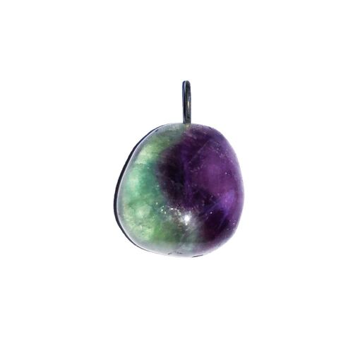 Pendentif Fluorite multicolore - Pierre roulée