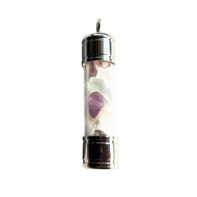 Pendente Fluorite Multicolor - Tubo