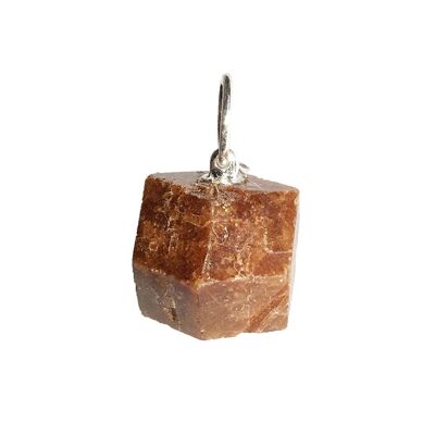 Garnet pendant - Raw stone
