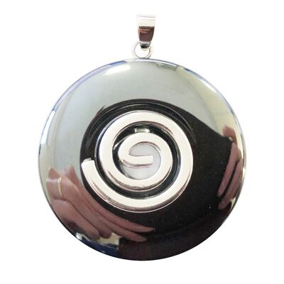 Hematite Pendant - Chinese PI or Donut 40mm