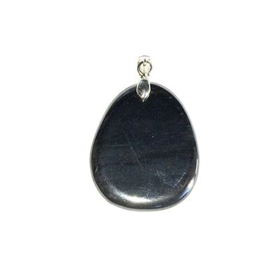 Hematite pendant - Flat stone