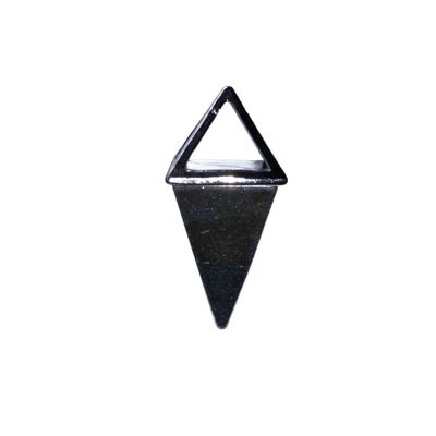 Hämatit-Anhänger - Silberne Pyramide