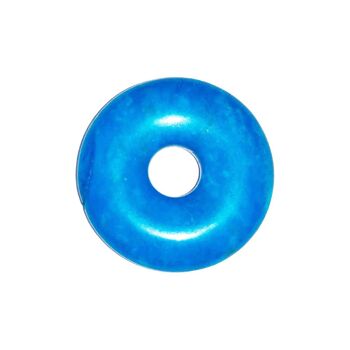 Pendentif Howlite bleue - PI Chinois ou Donut 20mm 3