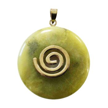 Pendentif Jade de Burma - PI Chinois ou Donut 40mm 2