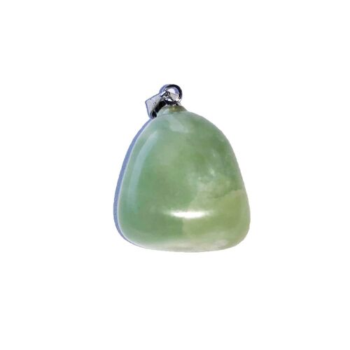 Pendentif Jade vert - Pierre roulée