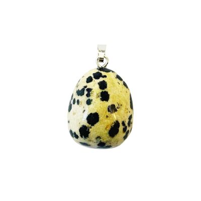 Dalmatian Jasper Pendant - Rolled Stone