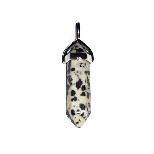 Pendentif Jaspe Dalmatien - Pointe