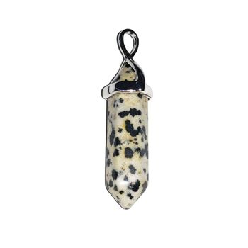 Pendentif Jaspe Dalmatien - Pointe 2