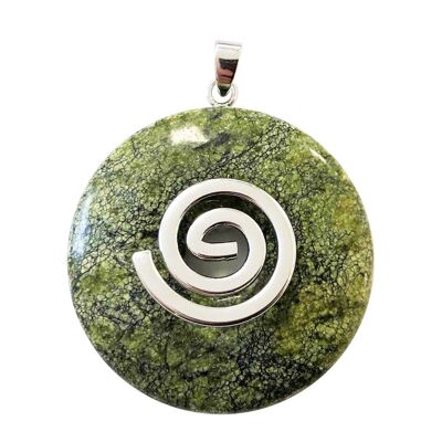 Kambamba Jasper Pendant - Chinese PI or Donut 40mm