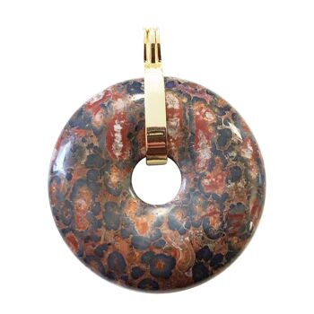 Pendentif Jaspe Léopard - PI Chinois ou Donut 40mm 4