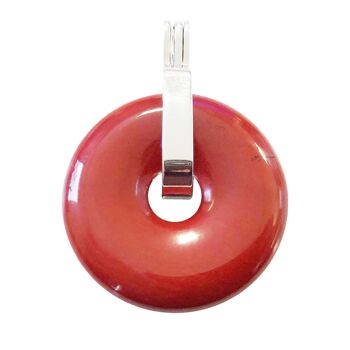 Pendentif Jaspe rouge - PI Chinois ou Donut 30mm 3