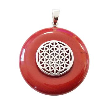 Pendentif Jaspe rouge - PI Chinois ou Donut 30mm 5