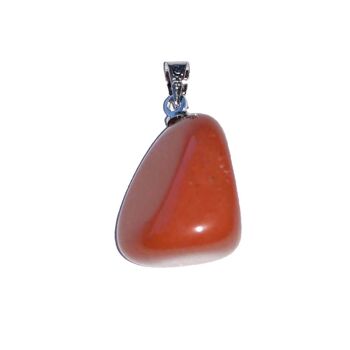 Pendentif Jaspe rouge - Pierre roulée 2