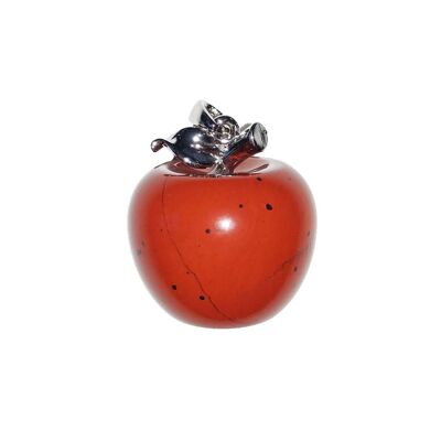 Roter Jaspis-Anhänger - Apfel