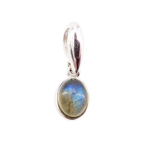 Pendentif Labradorite "Camille" - Ovale - Argent 925