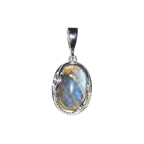 Pendentif Labradorite "Capucine - Ovale - Argent 925