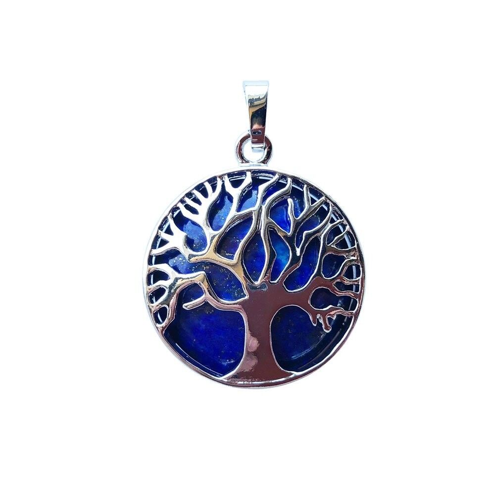 Pendentif Lapis-lazuli - Arbre de vie