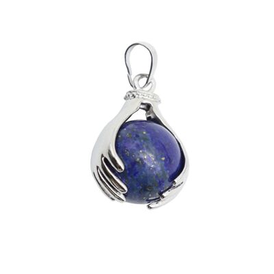 Lapis lazuli pendant - Two hands