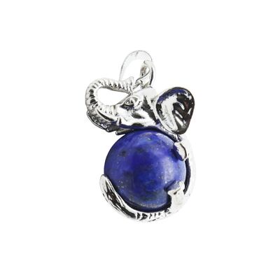 Pendentif Lapis-lazuli - Éléphant