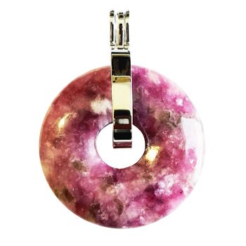 Pendentif Lépidolite - PI chinois ou Donut 30mm 3