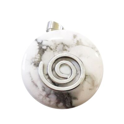 Magnesite Pendant - Chinese PI or Donut 30mm