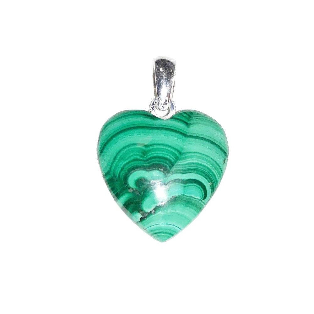 Pendentif Malachite  - Petit Coeur