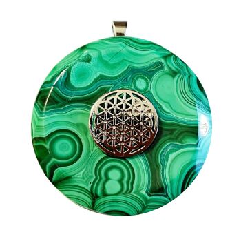 Pendentif Malachite - PI chinois ou Donut 40mm 5