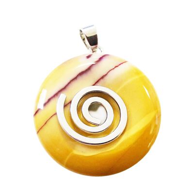 Pendentif Mookaïte - PI Chinois ou Donut 30mm