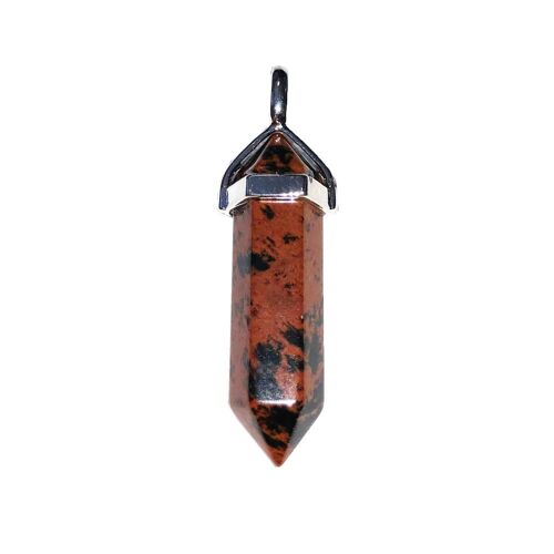 Pendentif Obsidienne acajou - Pointe