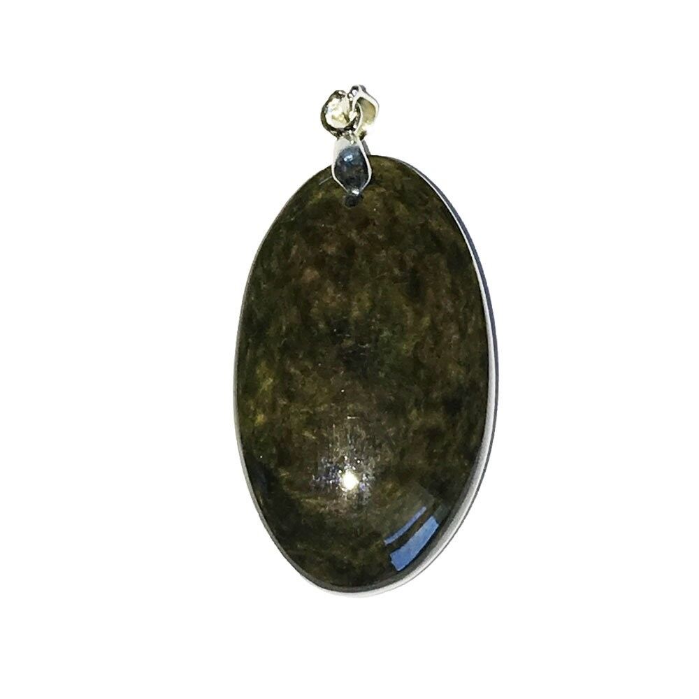 Manta Huichol Obsidian Anhänger - Tropfen