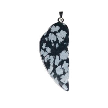 Pendentif Obsidienne neige - Aile d'ange 2