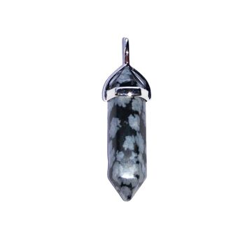 Pendentif Obsidienne neige - Pointe 2