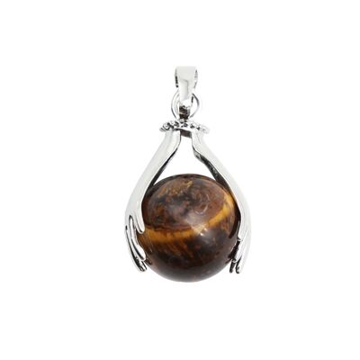 Tiger eye pendant - Two hands