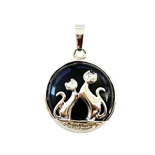 Pendentif Onyx - Chat