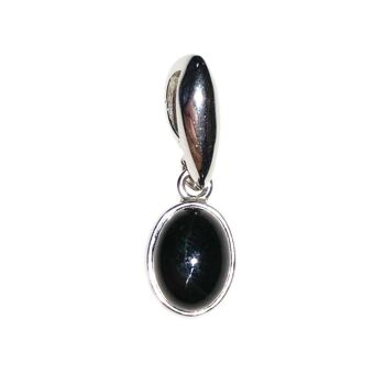 Pendentif Onyx “Camille” - Ovale - Argent 925